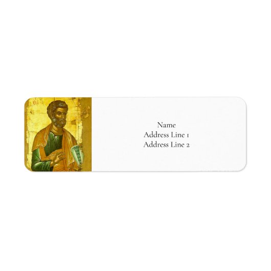 Apostel Peter Byzantine Icon Orthodox Christlich (Vorne)