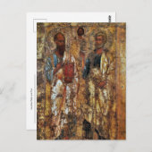 Apostel Peter und Paul Byzantine Icon Postkarte (Vorne/Hinten)