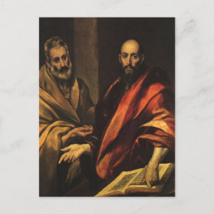 Apostel Petrus und Paulus von El Greco Postkarte