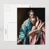 Apostel St. Matthäus von El Greco Postkarte (Vorne/Hinten)