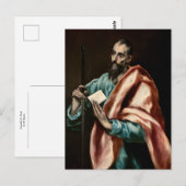 Apostel St. Paulus von El Greco Postkarte (Vorne/Hinten)