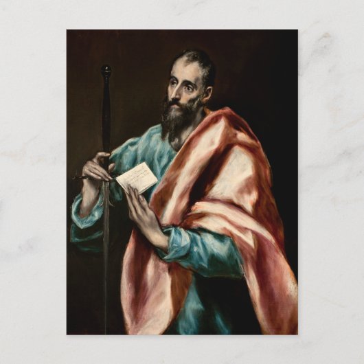 Apostel St. Paulus von El Greco Postkarte (Vorderseite)
