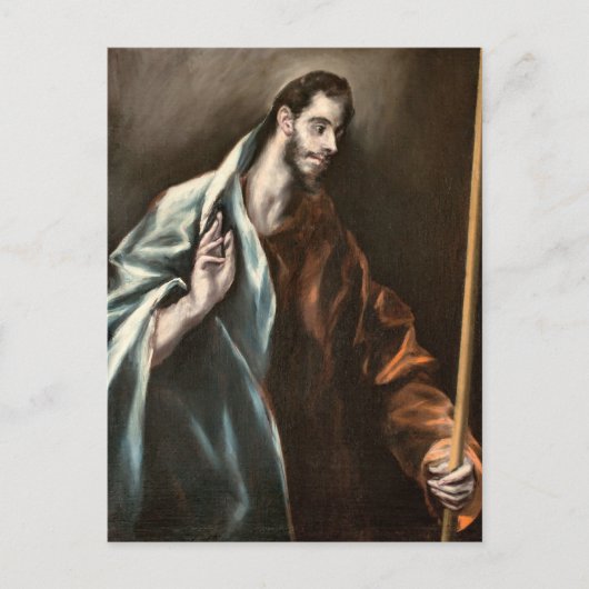 Apostel St. Thomas von El Greco Postkarte (Vorderseite)