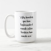 Apostelgeschichte 17 spanischer Bibelvers Kaffeetasse (Links)