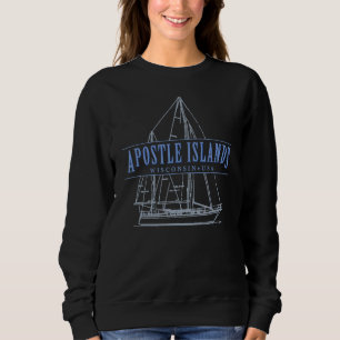 Apostelinseln Wisconsin Sailboat Design Sweatshirt