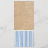 Apostelmenü Menükarte (Rückseite)