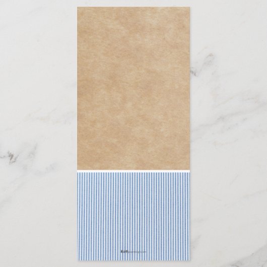 Apostelmenü Menükarte (Rückseite)