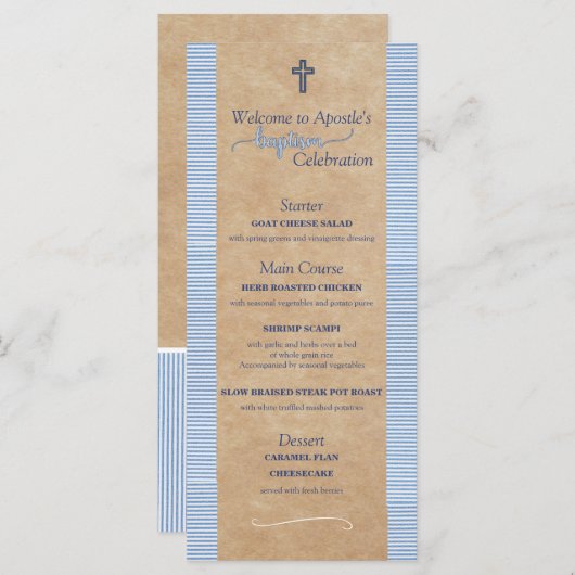 Apostelmenü Menükarte (Vorne/Hinten)