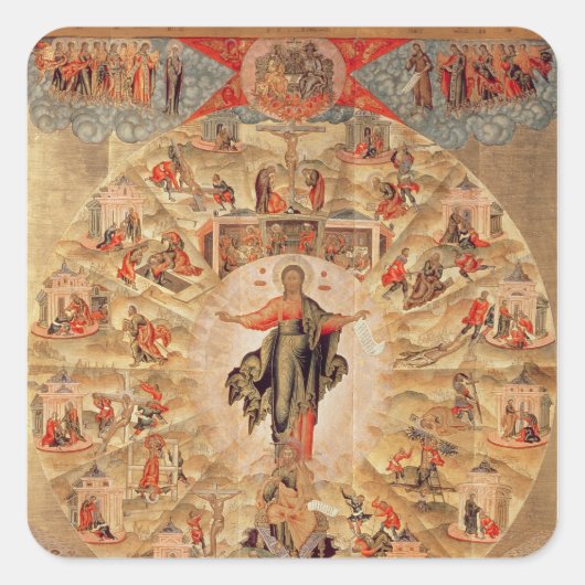Apostelpreaching Quadratischer Aufkleber (Vorderseite)