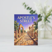 Apostelstraße, Cyrene Libyen Postkarte (Stehend Vorderseite)