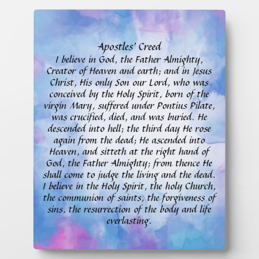 Apostelverstand Fotoplatte (Vorderseite)