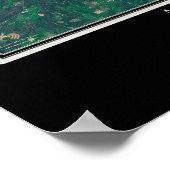 Apostle Islands National Lakeshore Satellite Karte Poster (Ecke)