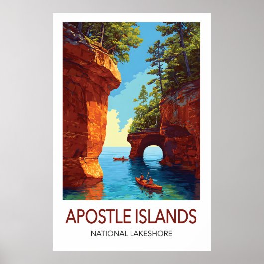 Apostle Islands Travel Poster Wisconsin (Vorne)