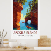 Apostle Islands Travel Poster Wisconsin (Küche)