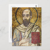 Apostle Paul Byzantine Mosaikikon Postkarte (Vorne/Hinten)