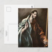 Apostle St. Thomas by El Greco Postkarte (Vorne/Hinten)