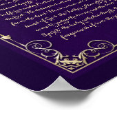 Apostles' Credo katholisches Gebet Poster (Ecke)