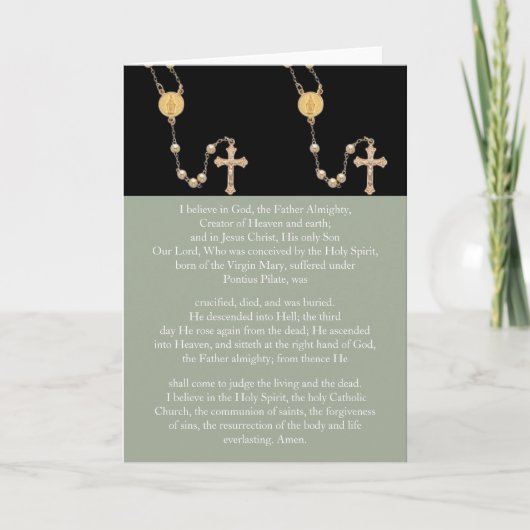 "Apostles Creed" Gebet Karte (Vorderseite)