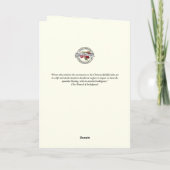 Apostolische Entschuldigung Langes lateinisches Ge (Rückseite)