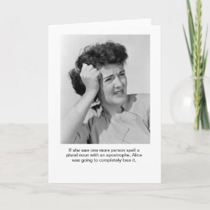 Apostrophe Alice Grußkarte Karte