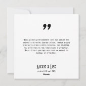 Apostrophe Feiertagskarte (Rückseite)