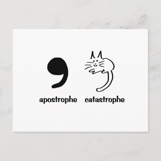 Apostrophe Postkarte (Vorderseite)