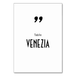 Apostrophe Tischnummer