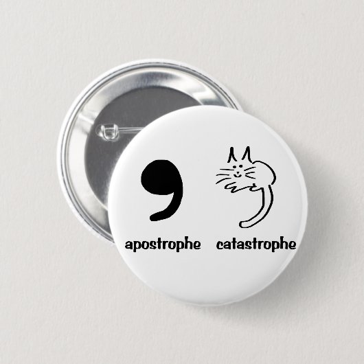 Apostrophkatastrophe Button (Vorne & Hinten)
