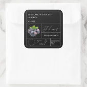 Apothecary Blackcurrant Quadratischer Aufkleber (Tasche)