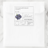 Apothecary Blackcurrant Quadratischer Aufkleber (Tasche)