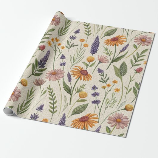 Apothecary Field Herb Meadow Wrap Geschenkpapier (Ungerollt)