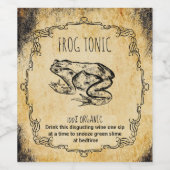 Apothecary halloween Vintag Weinetikett (Einzelnes Label)