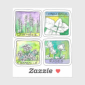 Apothecary Herbal Tee Jar Labels Chamomile Rose (Blatt)