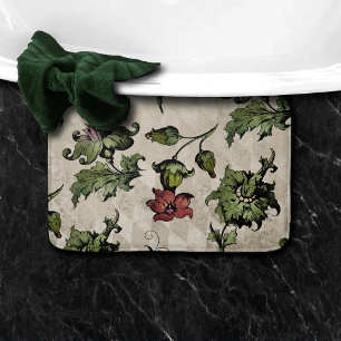 Apothecary Hexe Pflanze   Steampunk Botanische Krä Badematte