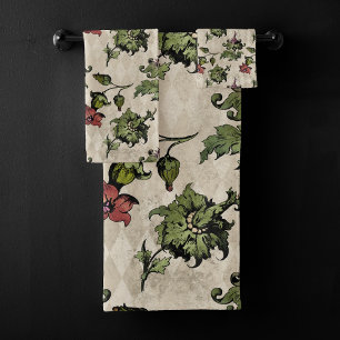 Apothecary Hexe Pflanze Steampunk Botanische Krä Badhandtuch Set