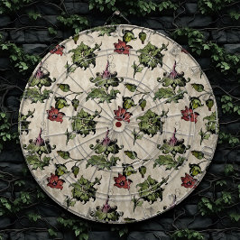 Apothecary Hexe Pflanze | Steampunk Botanische Krä Dartscheibe