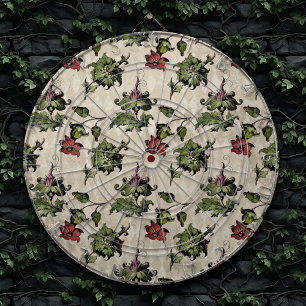 Apothecary Hexe Pflanze   Steampunk Botanische Krä Dartscheibe