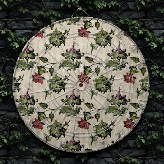 Apothecary Hexe Pflanze | Steampunk Botanische Krä Dartscheibe