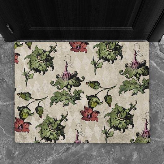 Apothecary Hexe Pflanze | Steampunk Botanische Krä Fußmatte