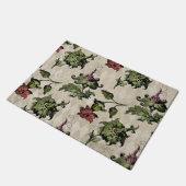 Apothecary Hexe Pflanze | Steampunk Botanische Krä Fußmatte (Schrägansicht)