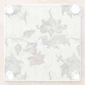 Apothecary Hexe Pflanze | Steampunk Botanische Krä Glasuntersetzer (Rückseite)