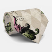 Apothecary Hexe Pflanze | Steampunk Botanische Krä Krawatte (Gerollt)