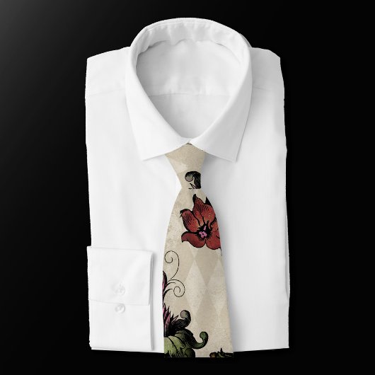 Apothecary Hexe Pflanze | Steampunk Botanische Krä Krawatte