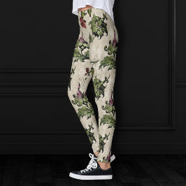Apothecary Hexe Pflanze | Steampunk Botanische Krä Leggings