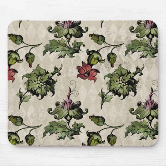 Apothecary Hexe Pflanze | Steampunk Botanische Krä Mousepad (Vorne)