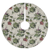 Apothecary Hexe Pflanze | Steampunk Botanische Krä Polyester Weihnachtsbaumdecke (Vorderseite)