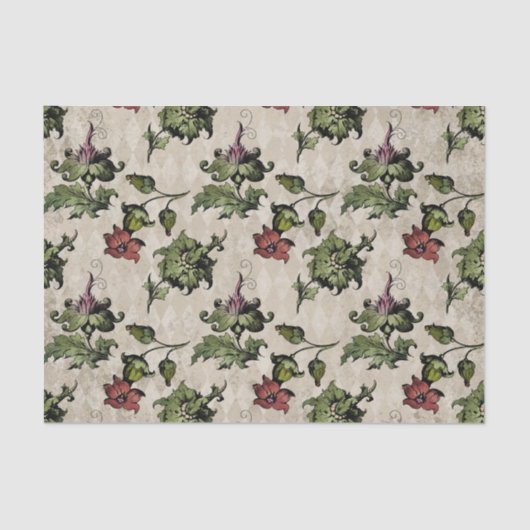 Apothecary Hexe Pflanze | Steampunk Botanische Krä Seidenpapier (Vorderseite)