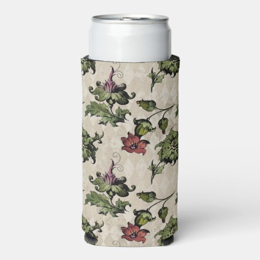 Apothecary Hexe Pflanze | Steampunk Botanische Krä Selters Dosenkühler (Seltzer Vorderseite)