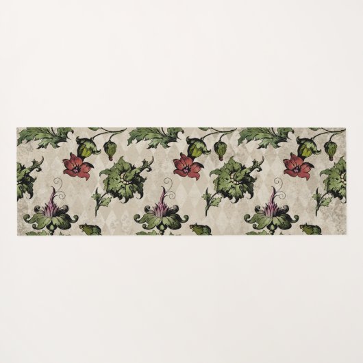 Apothecary Hexe Pflanze | Steampunk Botanische Krä Yogamatte (Rückseite (Horizontal))