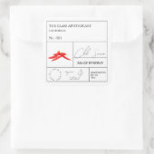 Apothecary Hot Chili Label Quadratischer Aufkleber (Tasche)